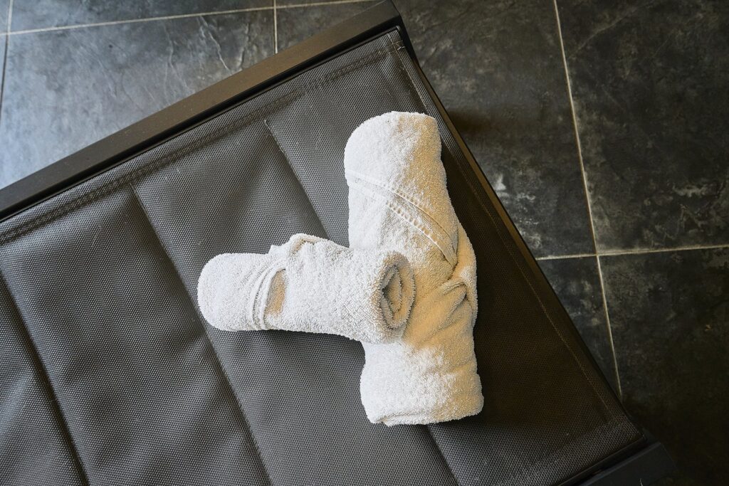 Detail serviette — Loft Private Spa